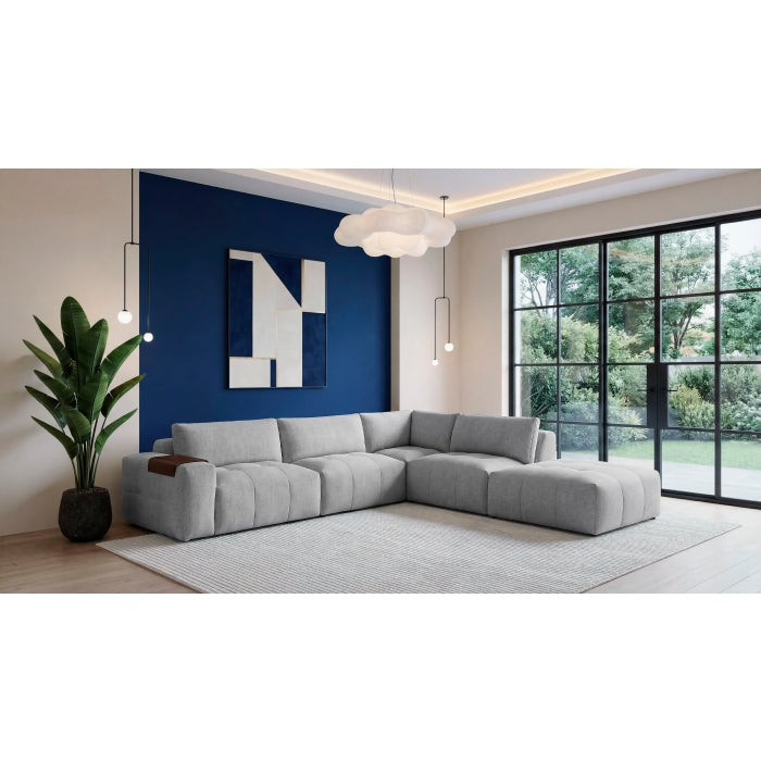 9155GY*51LOT (5)5-Piece Modular Sectional with Ottoman - 9155GY*51LOT