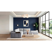 9155GY*51LOT (5)5-Piece Modular Sectional with Ottoman - 9155GY*51LOT