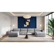 9155GY*61L1R2OT (6)6-Piece Modular Sectional with Two Ottomans - 9155GY*61L1R2OT