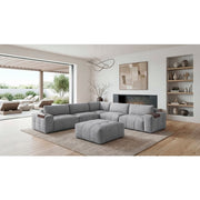 9155GY*61L1ROT (6)6-Piece Modular Sectional with Ottoman - 9155GY*61L1ROT