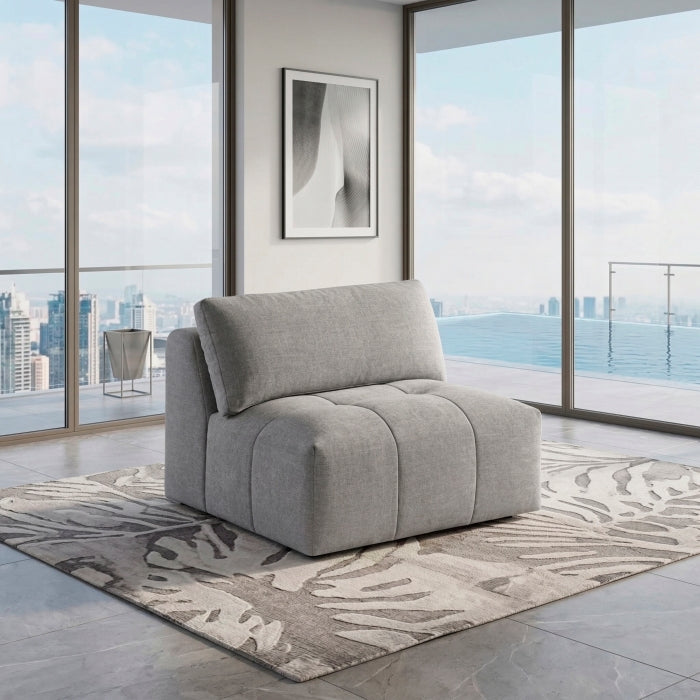 9155GY-AC Armless Chair - 9155GY-AC