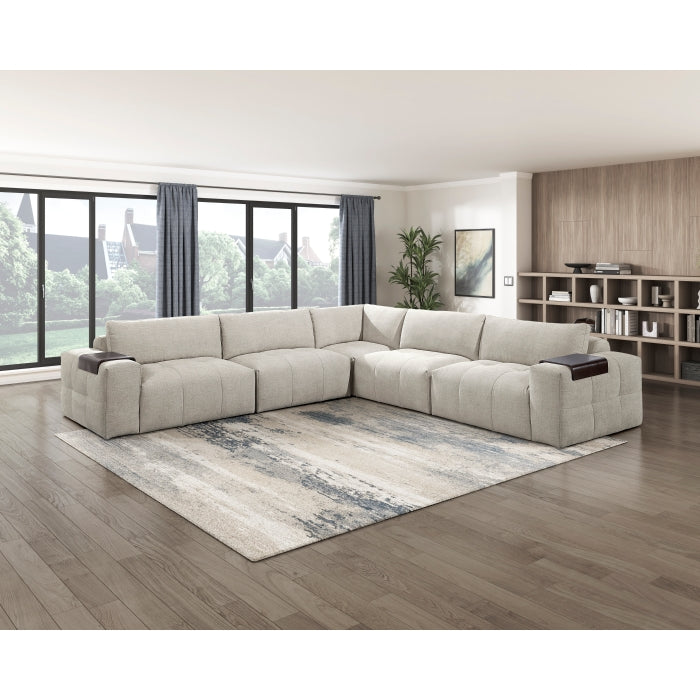 9155TP*51L1R (5)5-Piece Modular Sectional - 9155TP*51L1R