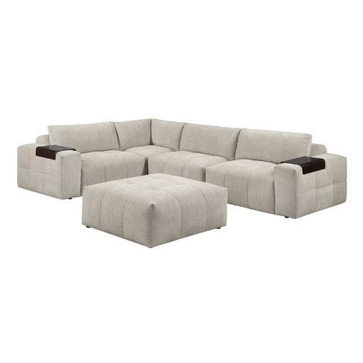 9155TP*51L1ROT (5)5-Piece Modular Sectional with Ottoman - 9155TP*51L1ROT