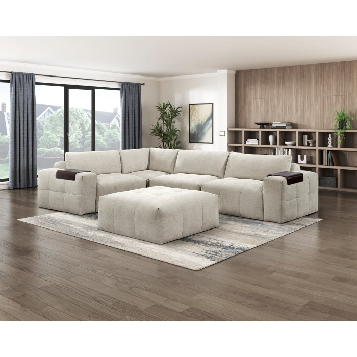 9155TP*51L1ROT (5)5-Piece Modular Sectional with Ottoman - 9155TP*51L1ROT