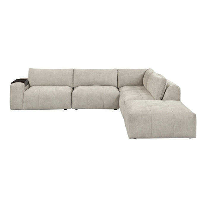 9155TP*51LOT (5)5-Piece Modular Sectional with Ottoman - 9155TP*51LOT