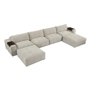 9155TP*61L1R2OT (6)6-Piece Modular Sectional with Two Ottomans - 9155TP*61L1R2OT