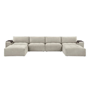 9155TP*61L1R2OT (6)6-Piece Modular Sectional with Two Ottomans - 9155TP*61L1R2OT