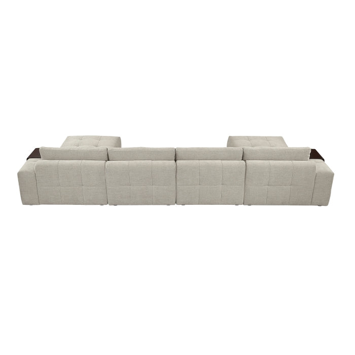 9155TP*61L1R2OT (6)6-Piece Modular Sectional with Two Ottomans - 9155TP*61L1R2OT