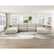9155TP*61L1R2OT (6)6-Piece Modular Sectional with Two Ottomans - 9155TP*61L1R2OT