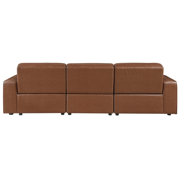 9170BRW-3PW* (3)Power Double Reclining Sofa - 9170BRW-3PW*