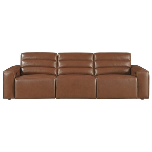 9170BRW-3PW* (3)Power Double Reclining Sofa - 9170BRW-3PW*