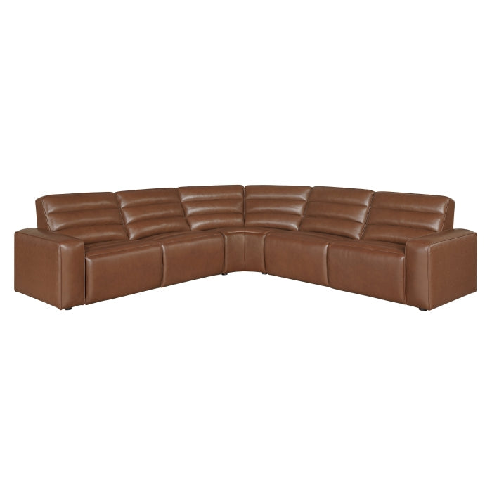 9170BRW*5LRRRPW (5)5-Piece Modular Power Reclining Sectional - 9170BRW*5LRRRPW