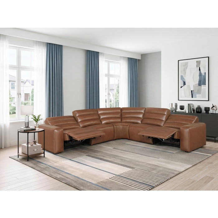 9170BRW*5LRRRPW (5)5-Piece Modular Power Reclining Sectional - 9170BRW*5LRRRPW