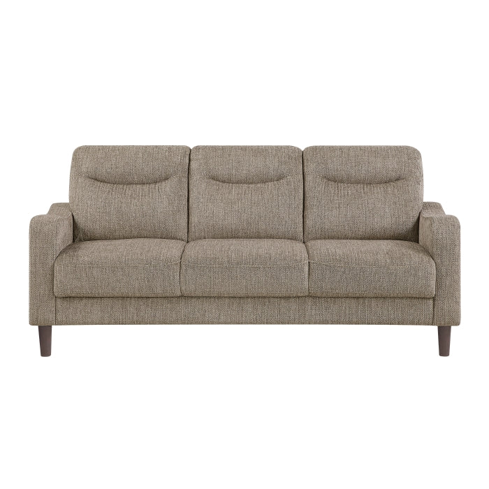 9180BRW*2 2pc Set: Sofa, Love - 9180BRW*2