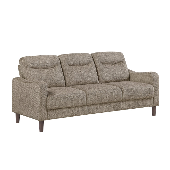 9180BRW*2 2pc Set: Sofa, Love - 9180BRW*2
