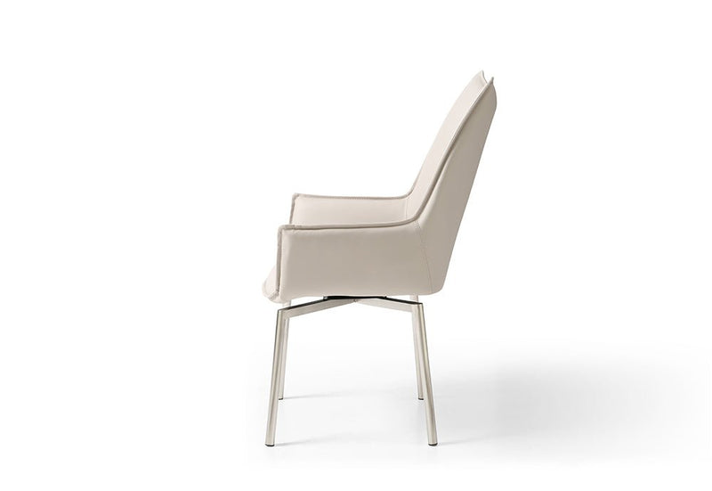 9188 Table With 1218 Swivel Grey Taupe Chairs Set - DMV FurnitureDining Room Set