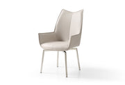 9188 Table With 1218 Swivel Grey Taupe Chairs Set - DMV FurnitureDining Room Set