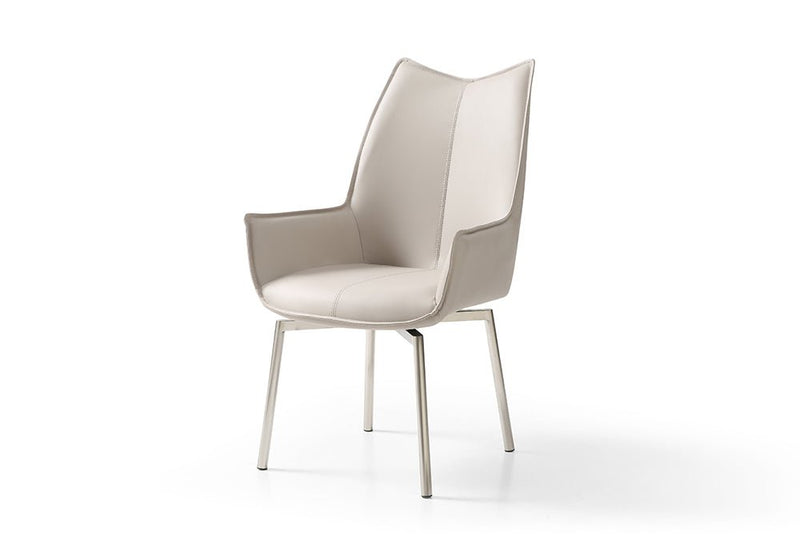 9188 Table With 1218 Swivel Grey Taupe Chairs Set - DMV FurnitureDining Room Set