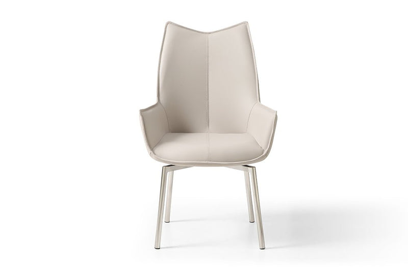 9188 Table With 1218 Swivel Grey Taupe Chairs Set - DMV FurnitureDining Room Set