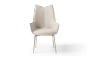9188 Table with 1218 swivel grey taupe chairs SET - p12723