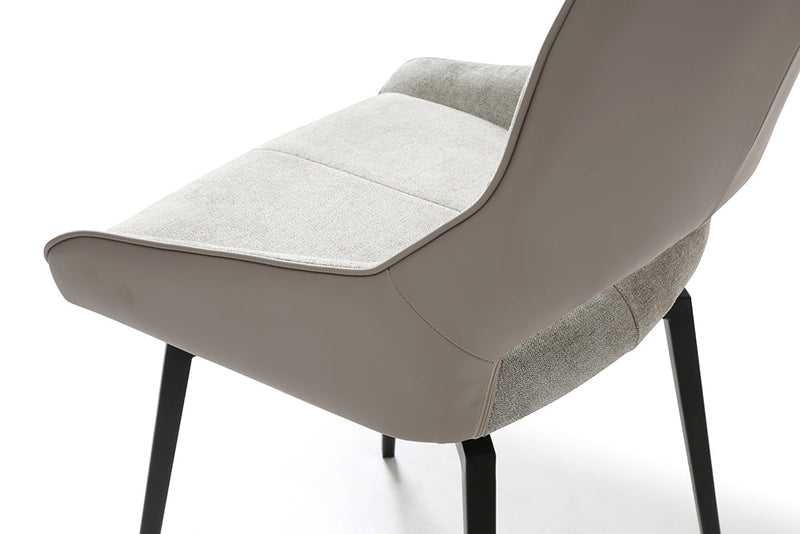 9189 Table with 1239 swivel beige chairs SET - p12712