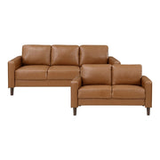 9203BRW*2 2pc Set: Sofa, Love - 9203BRW*2