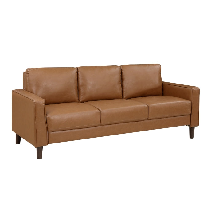 9203BRW*2 2pc Set: Sofa, Love - 9203BRW*2