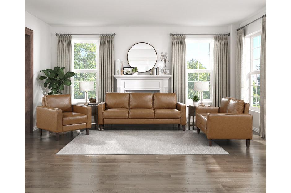 Malcolm 3 Piece Piece Living Room Set In Brown 9203Brw-3-2-1 | Homelegance