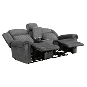 9204CC-2PW Power Double Reclining Love Seat with Center Console - 9204CC-2PW