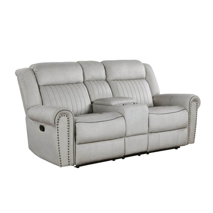 9204MT-2 Double Reclining Love Seat with Center Console - 9204MT-2