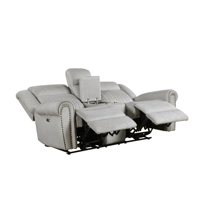 9204MT-2PW Power Double Reclining Love Seat with Center Console - 9204MT-2PW
