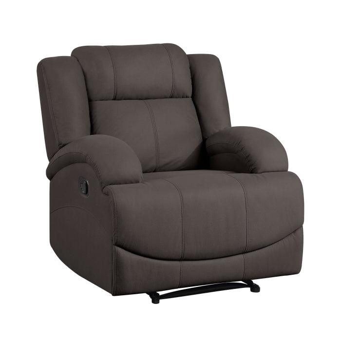 Camryn 3 Piece Double Reclining Living Room Set In Chocolate 9207Chc*3 | Homelegance