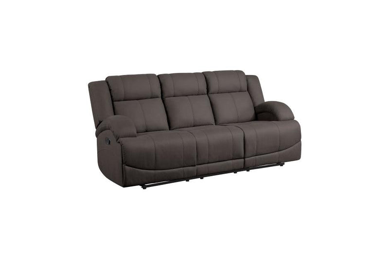 Camryn 2 Piece Double Reclining Sofa Set In Chocolate 9207Chc*2 | Homelegance