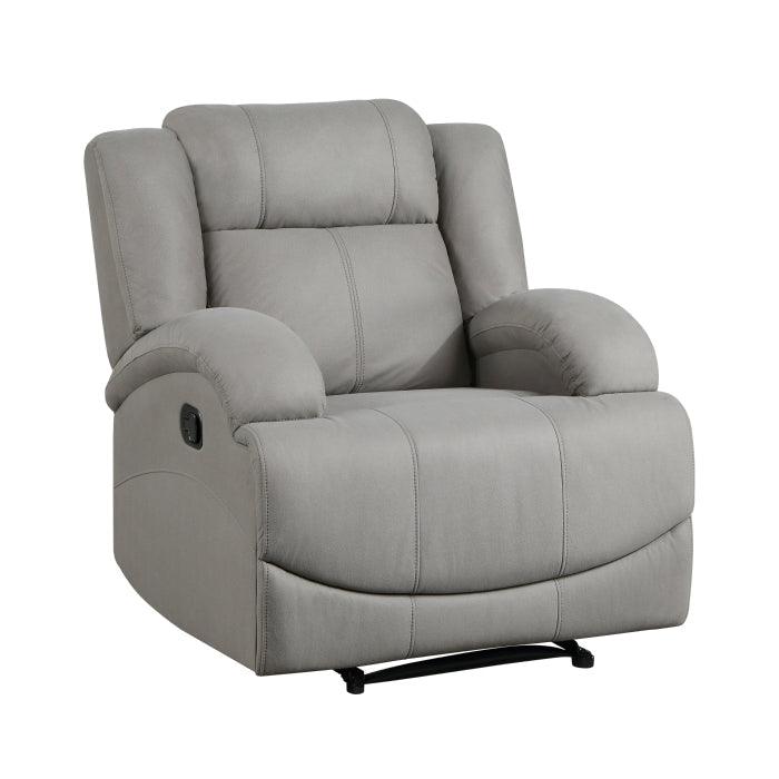 Camryn 3 Piece Double Reclining Living Room Set In Gray 9207Gry*3 | Homelegance