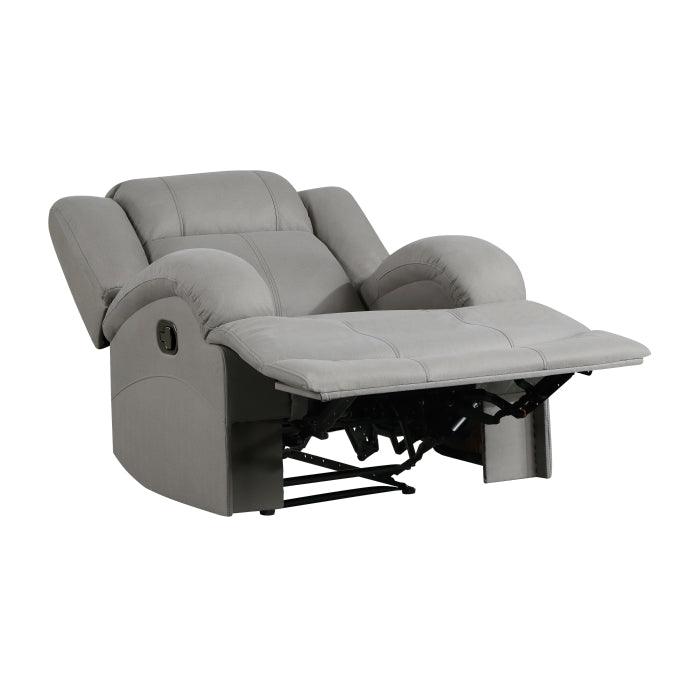 Camryn 3 Piece Double Reclining Living Room Set In Gray 9207Gry*3 | Homelegance