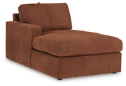 Modmax 6-Piece LAF Chaise Sectional with Ottoman and Storage Console in Spice from Ashley - DMV Furniture