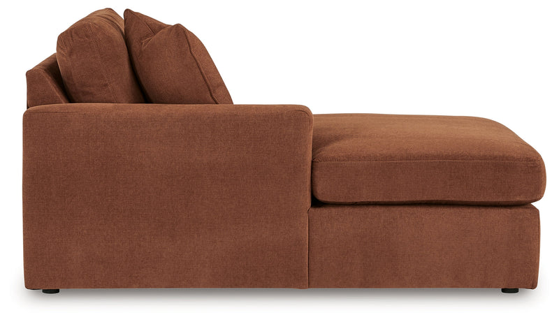 Modmax 6-Piece LAF Chaise Sectional with Ottoman and Storage Console in Spice from Ashley - DMV Furniture
