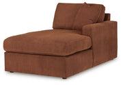 Modmax Spice 6-Piece RAF Chaise Sectional with Ottoman and Console with Audio System from Ashley - DMV Furniture
