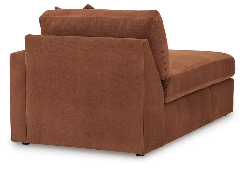 Modmax 6-Piece RAF Chaise Sectional with Ottoman and Storage Console in Spice from Ashley - DMV Furniture