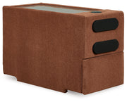 Modmax Spice 6-Piece RAF Chaise Sectional with Ottoman and Console with Audio System from Ashley - DMV Furniture