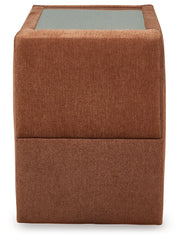 Modmax 6-Piece RAF Chaise Sectional with Ottoman and Storage Console in Spice from Ashley - DMV Furniture