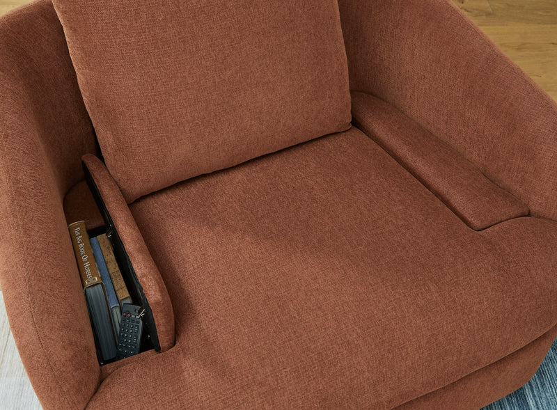 Modmax 5-Piece Sectional with Swivel Glider Recliner in Spice from Ashley - DMV Furniture