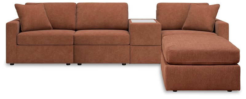 Modmax Spice 4-Piece Sectional with Ottoman from Ashley - DMV Furniture