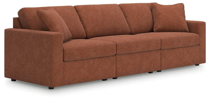 Modmax Sofa, Loveseat and Recliner in Spice from Ashley - DMV Furniture