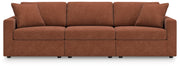 Modmax Sofa, Loveseat and Recliner in Spice from Ashley - DMV Furniture