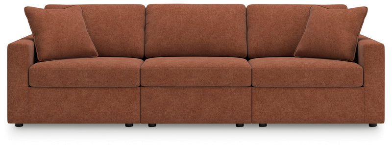Modmax Sofa, Loveseat and Recliner in Spice from Ashley - DMV Furniture