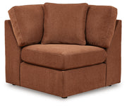 Modmax Spice 6-Piece RAF Chaise Sectional with Ottoman and Console with Audio System from Ashley - DMV Furniture