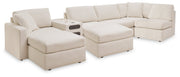 Modmax Oyster 6-Piece Sectional with Console with Audio System and Ottoman from Ashley - DMV Furniture