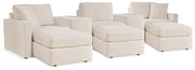 Modmax 5-Piece Sectional with Ottoman and 2 Consoles with Storage in Oyster from Ashley - DMV Furniture