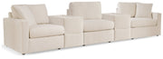 Modmax 5-Piece Sectional with Ottoman and 2 Consoles with Storage in Oyster from Ashley - DMV Furniture